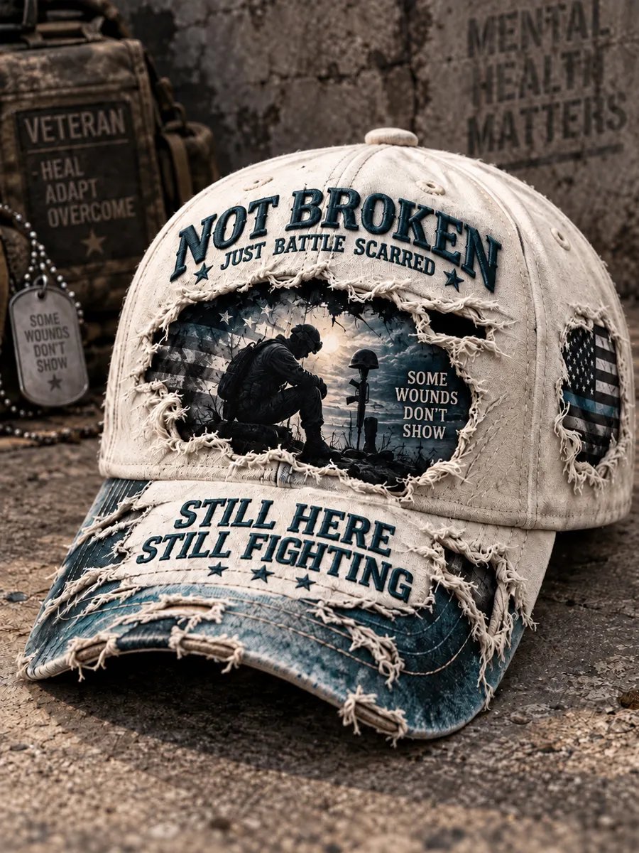 ๐งข Veteran PTSD Awareness Baseball Cap โ 100% Cotton