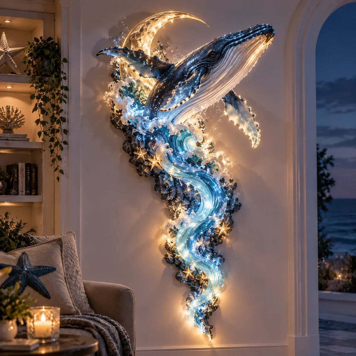 ๐โจ Enchanted Ocean Legends โ Illuminated Ocean Wall Art Collection