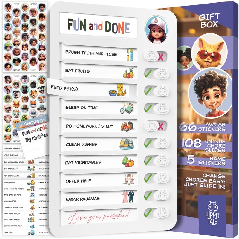 ๐ฅLast Day 50% OFF - ๐ฆFUN and DONE Kids Magnetic Chore Chart ๐ฏ