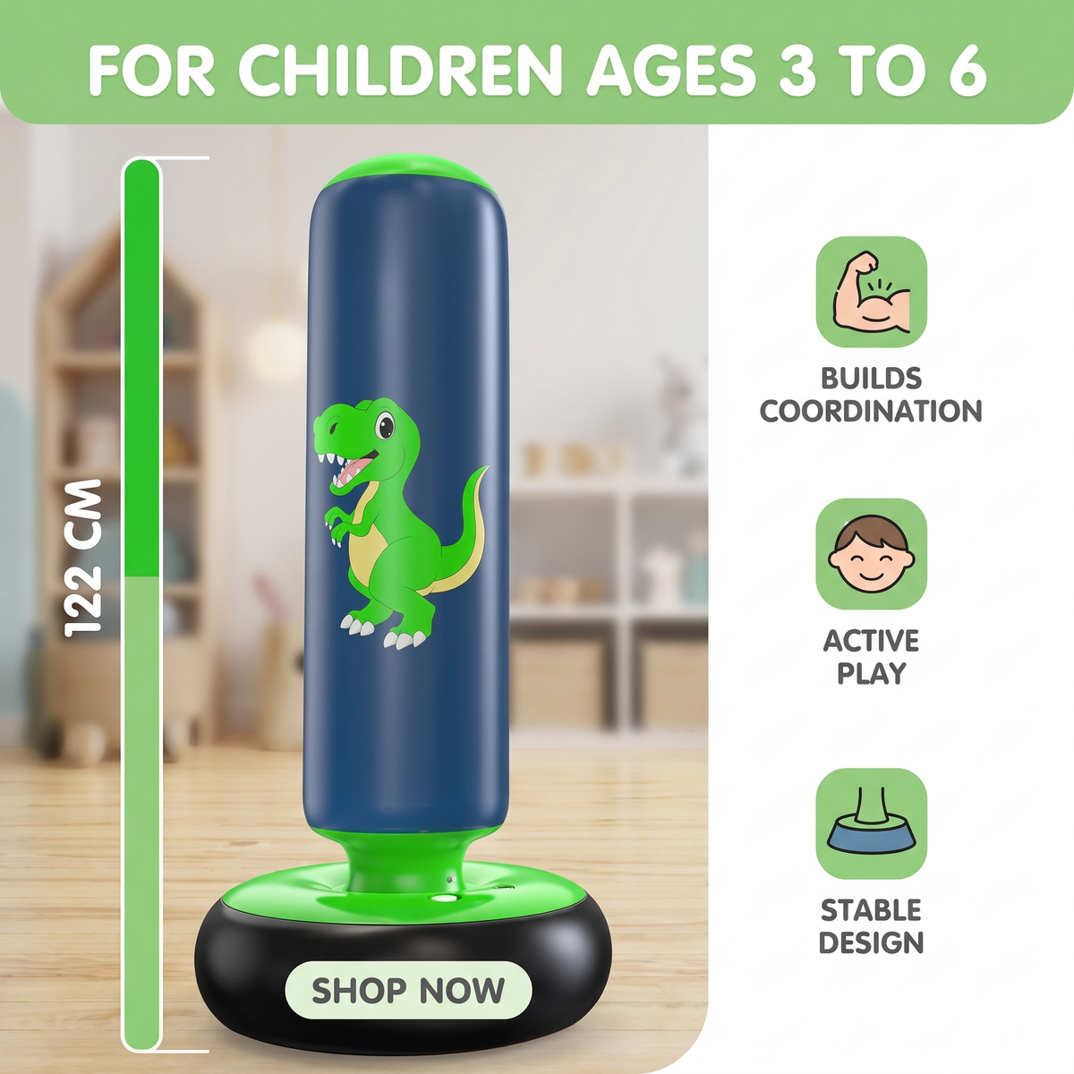 💥BEST GIFT🎄Inflatable Boxing Punching Bag for Kids
