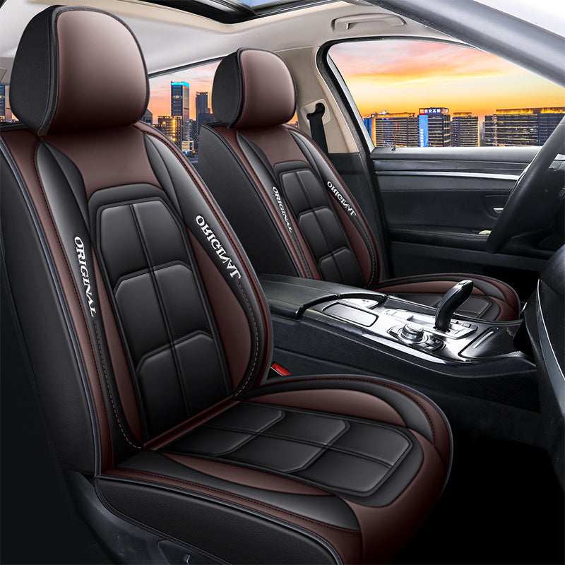 All-Season Full-Coverage Leather Car Seat Cover
