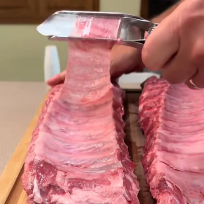 💥🏆Stainless Steel BBQ Rib Skinner