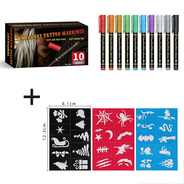 🔥Hot Sale 49% OFF🎨Perfect For Unique Body Art🔥Temporary Tattoo Markers for Skin