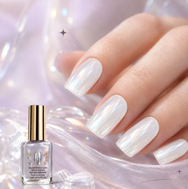 🏆35K+ SOLD 🔥2026 SALE - "Lilac Glossy Mirror" Nail Strengthener