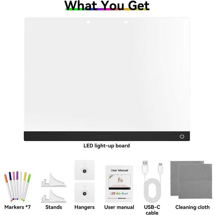 🔥50% OFF!✨🎨Luminous Led Drawing Board For Children