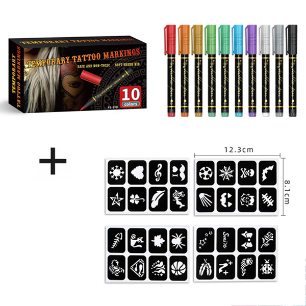 🔥Hot Sale 49% OFF🎨Perfect For Unique Body Art🔥Temporary Tattoo Markers for Skin