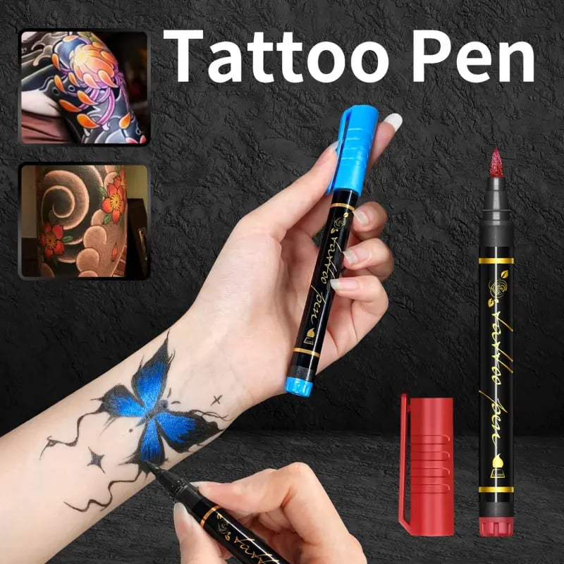🔥Hot Sale 49% OFF🎨Perfect For Unique Body Art🔥Temporary Tattoo Markers for Skin