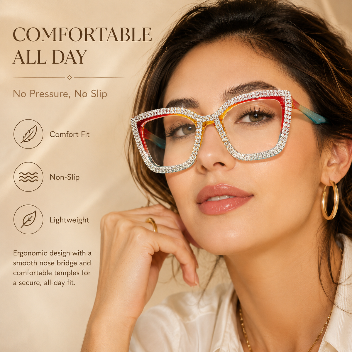 🏆35K+ SOLD 🔥2026 SALE - 👓Fashion Modern Look Trending Eyeglasses Cat-Eye Anti-Blue Light Reading Glasses