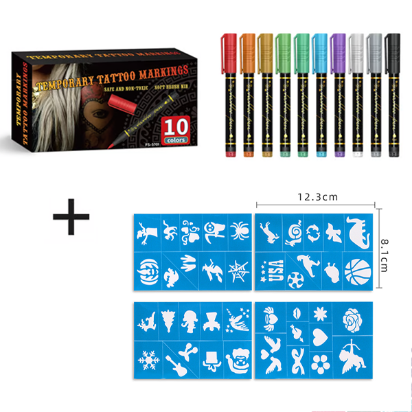 🔥Hot Sale 49% OFF🎨Perfect For Unique Body Art🔥Temporary Tattoo Markers for Skin