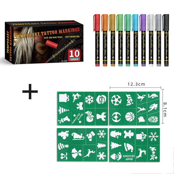 🔥Hot Sale 49% OFF🎨Perfect For Unique Body Art🔥Temporary Tattoo Markers for Skin