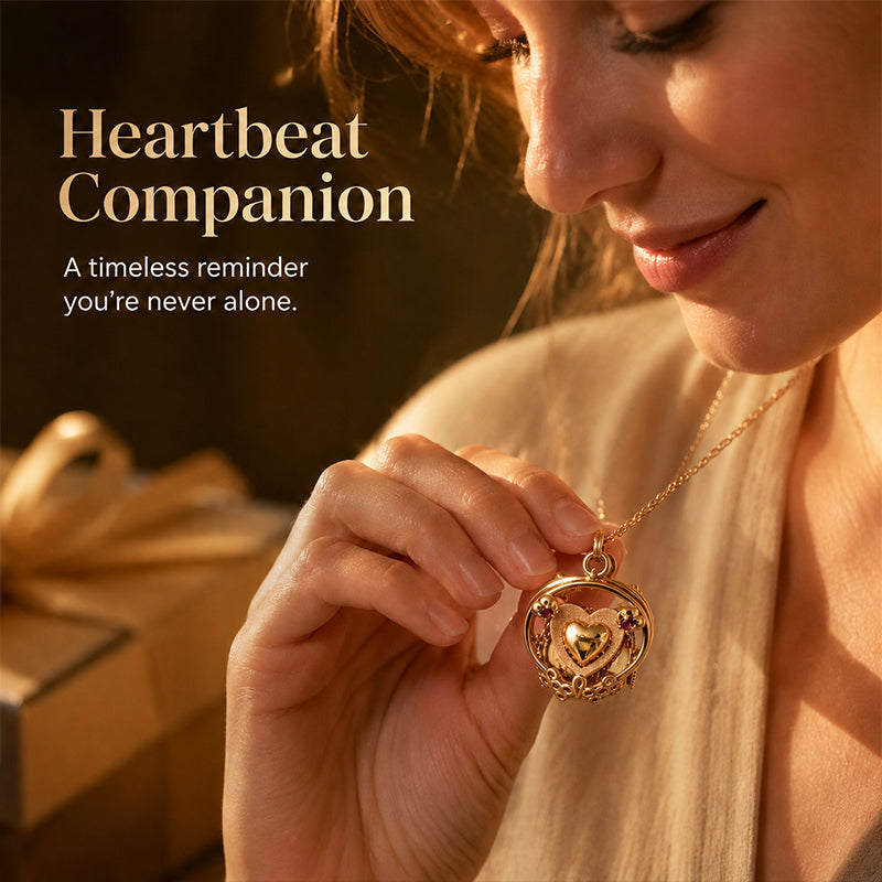 🏆35K+ SOLD 🔥2026 SALE - 💛 Vintage Gear‑Style Heart Charm Necklace