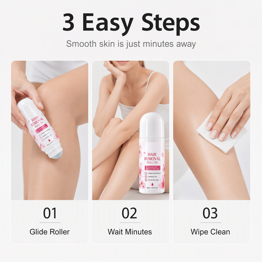 ✨LIMITED-TIME 50% OFF!🌷Gentle Smooth Roll-On Body Hair Removal