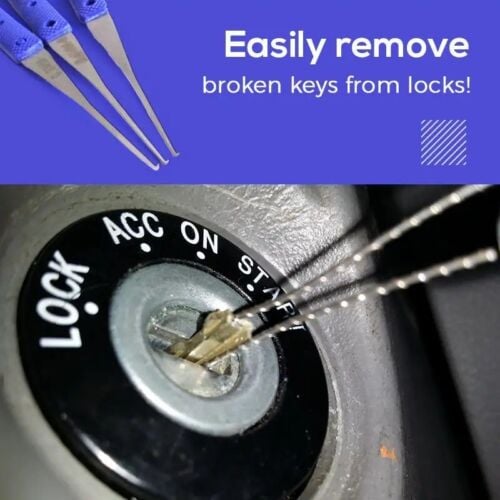 🔥HOT SALE🔥6 pc Broken Key Extractor and Removal Tool Set - Fix jammed locks and keyholes