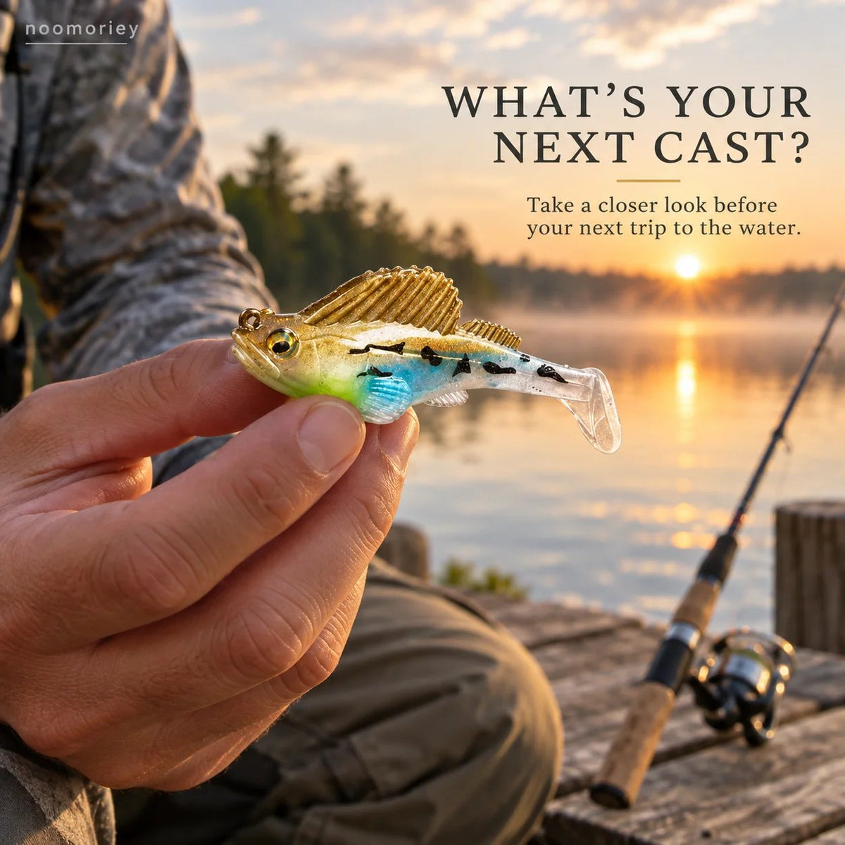 5-Piece T-Tail Soft Lure Set with Box