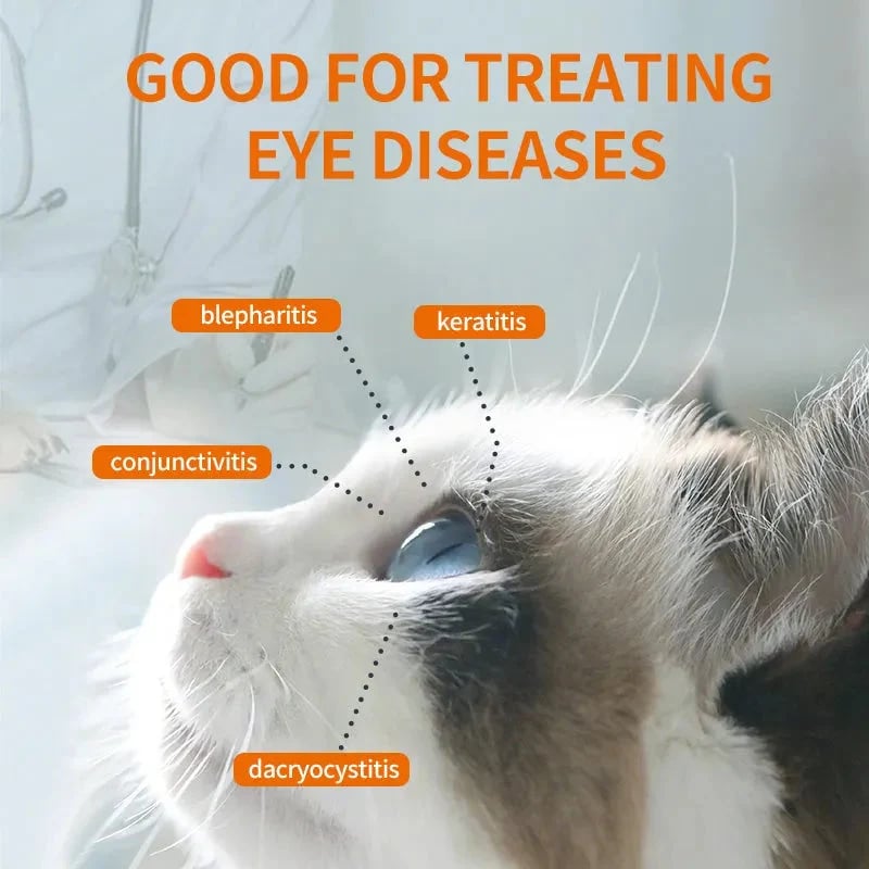 🏆35K+ SOLD 🔥2026 SALE - 🐱🐶Pet Eye Cleaner & Drops – Gentle pH‐balanced formula, safe for dogs & cats. Soothes redness, removes tear stains & daily dirt. No peroxide! 🌿💧