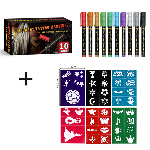 🔥Hot Sale 49% OFF🎨Perfect For Unique Body Art🔥Temporary Tattoo Markers for Skin