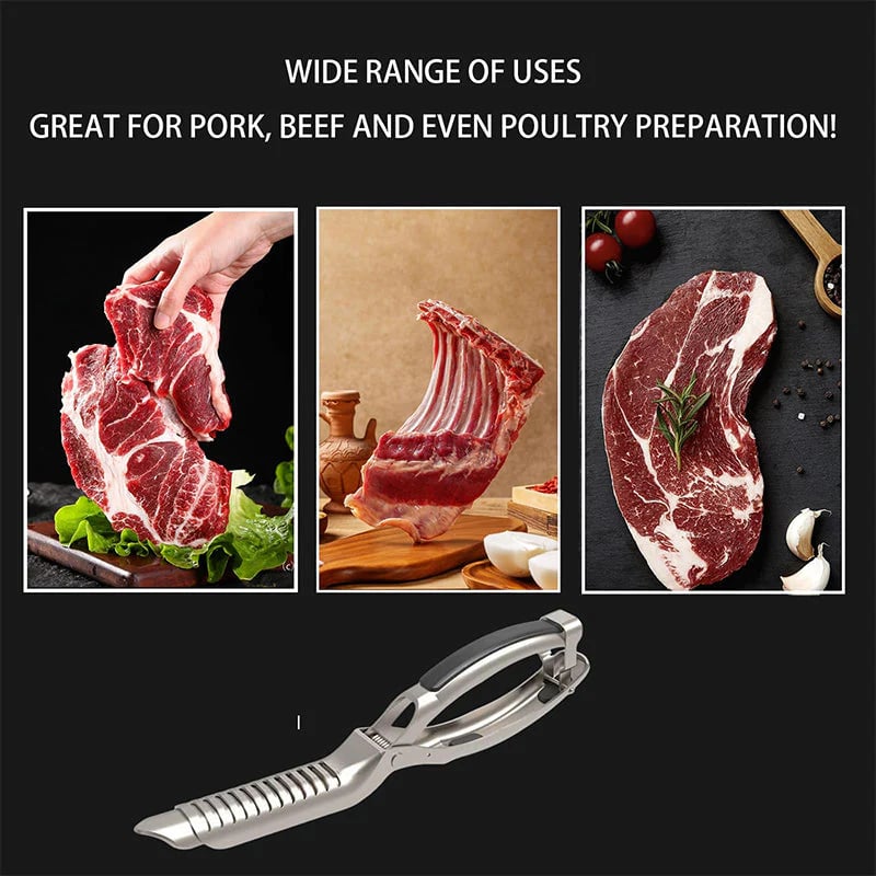 💥🏆Stainless Steel BBQ Rib Skinner