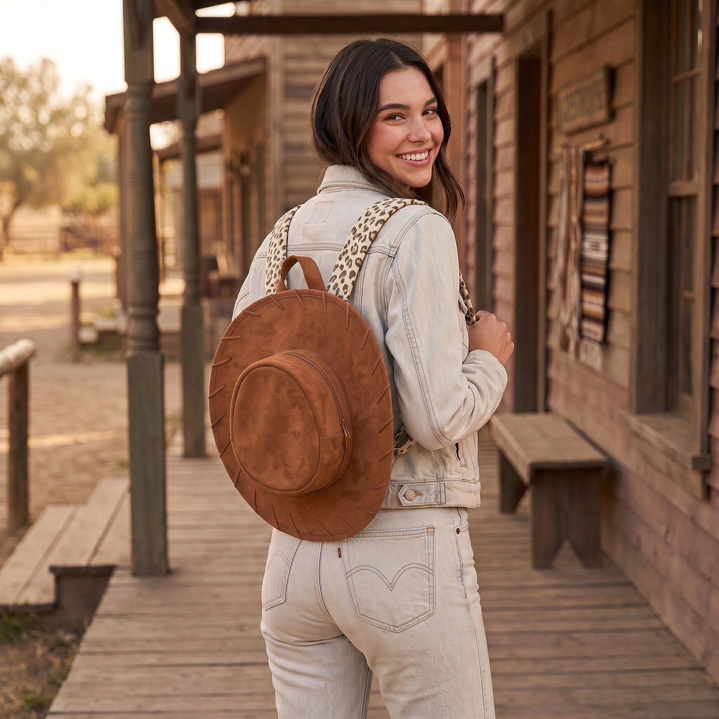 🔥Last Day 49% OFF - 🤠🐎Cowgirl Hat Backpack