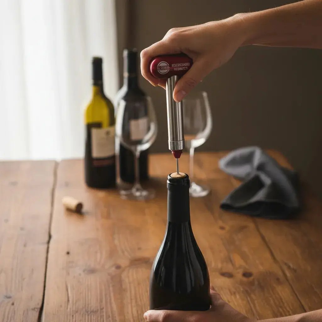 ElCumpa Pneumatic Air-Powered Corkscrew, Premium Bottle Opener