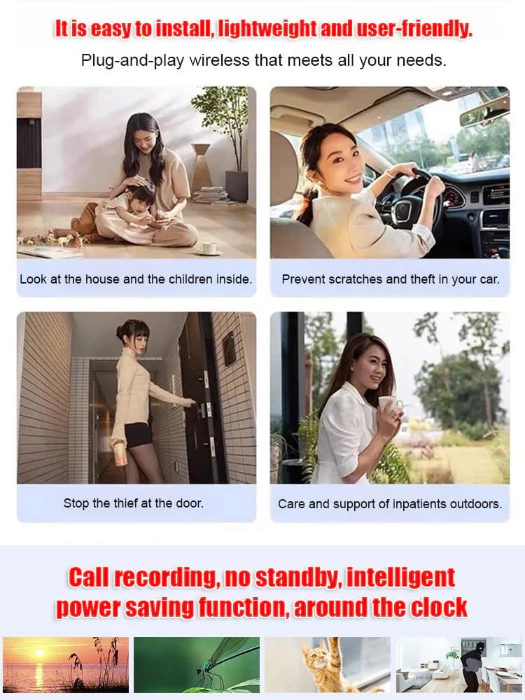 2026 New Hidden 1080P HD Night Vision Camera – No WIFI or electricity required