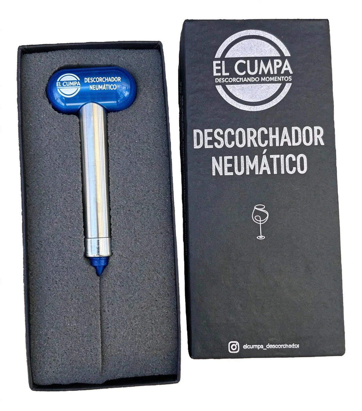ElCumpa Pneumatic Air-Powered Corkscrew, Premium Bottle Opener