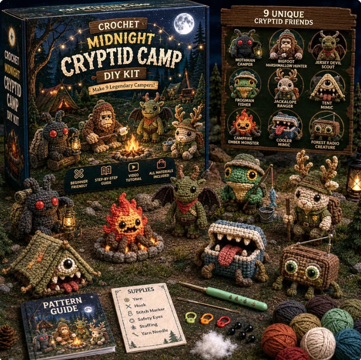 Themed Monster Crochet Kit | Step-by-Step Guide & Video Tutorials