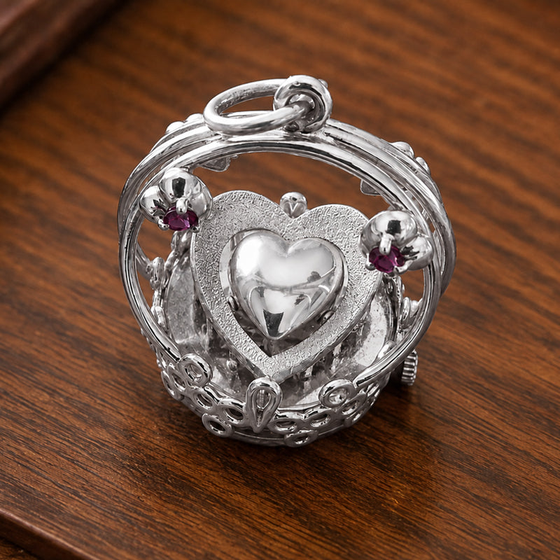 🏆35K+ SOLD 🔥2026 SALE - 💛 Vintage Gear‑Style Heart Charm Necklace
