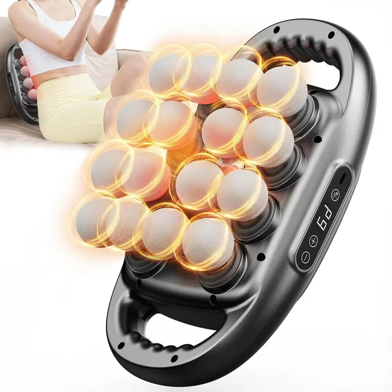 16 Heads Massage Gun, 9 Modes & 20 Adjustable Intensity Levels, Full Body Deep Tissue Muscle Massager