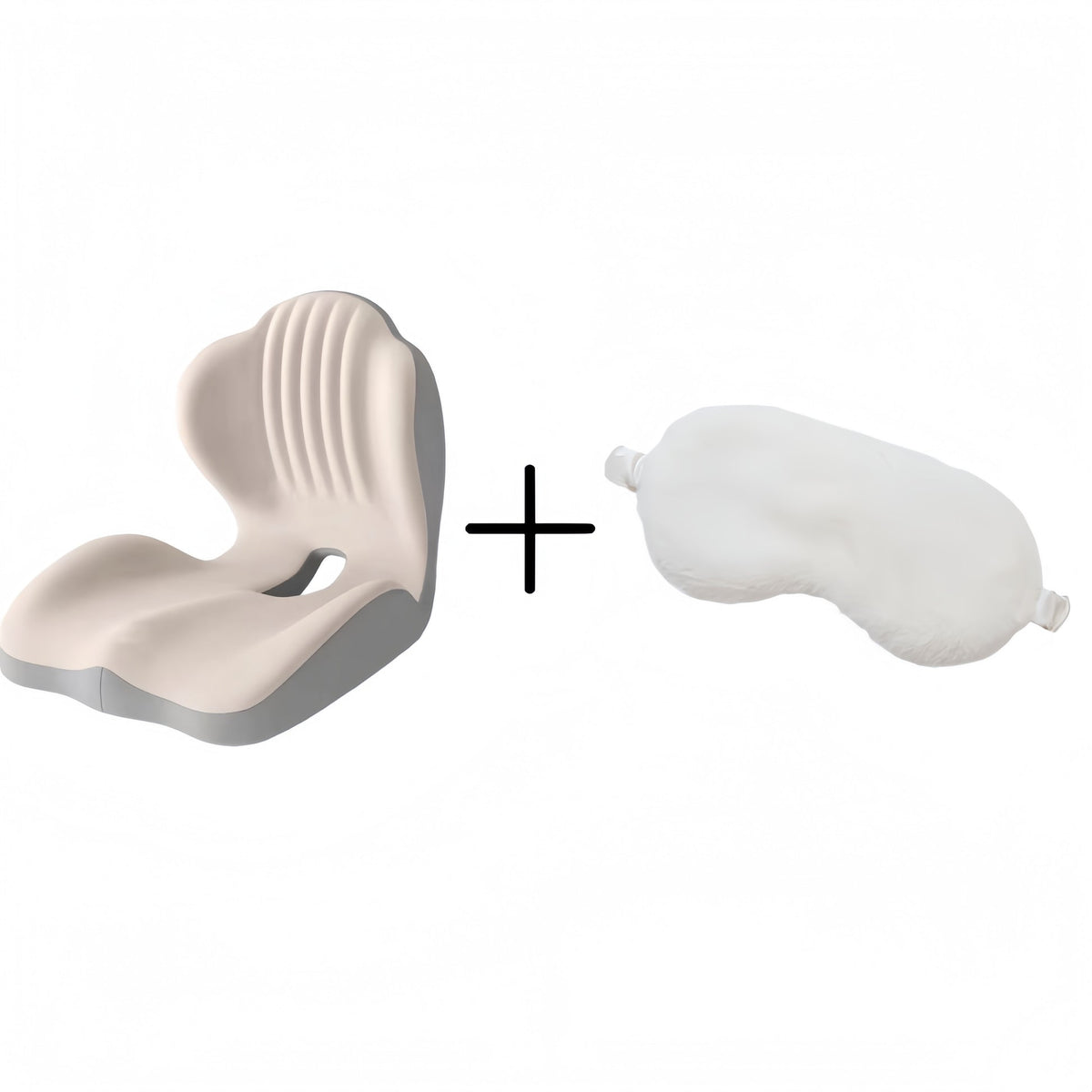 🪑 Ergonomic Memory Foam Seat Cushion with Back Support – Stay Comfortable All Day, Perfect for Office, Car & Home ✨
