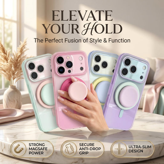 🏆35K+ SOLD 🔥2026 SALE -  Magnetic 2-in-1 double-layer gradient full-cover AI button case With magnetic suction liquid silicone gel support structure