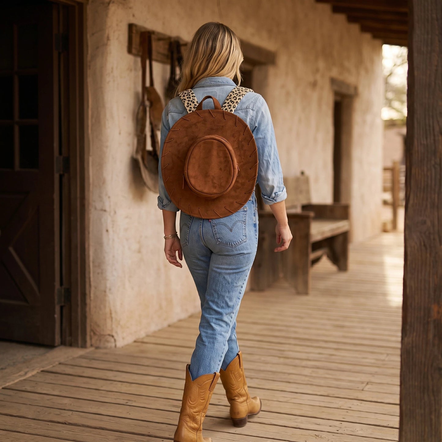 🔥Last Day 49% OFF - 🤠🐎Cowgirl Hat Backpack