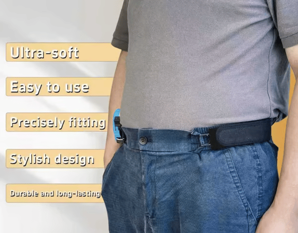 2Pcs Metal Hook Tactical Elastic Belt