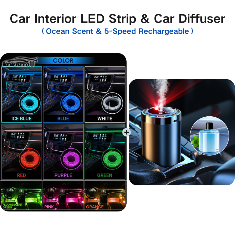 💡2027 HOT SALE🌈Car Interior LED Strip Atmosphere Lights🚗