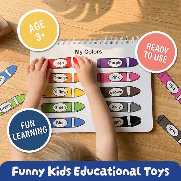 💥🏆Mallify Montessori Busy Book for Kids – 30 Learning Activities🎨