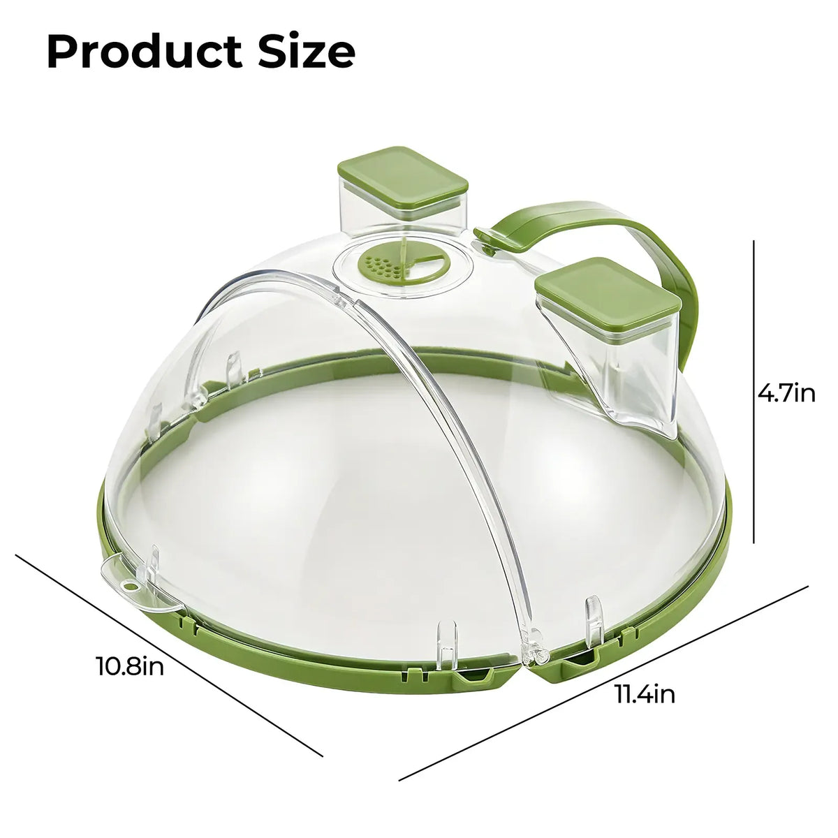 ✨Upgraded Foldable Microwave Splatter Cover with Steam Function, 10 Inch Clear Vent Lid with Handle, Keeps Food Moist & Prevents Oil Splashes, Practical Kitchen Accessory
