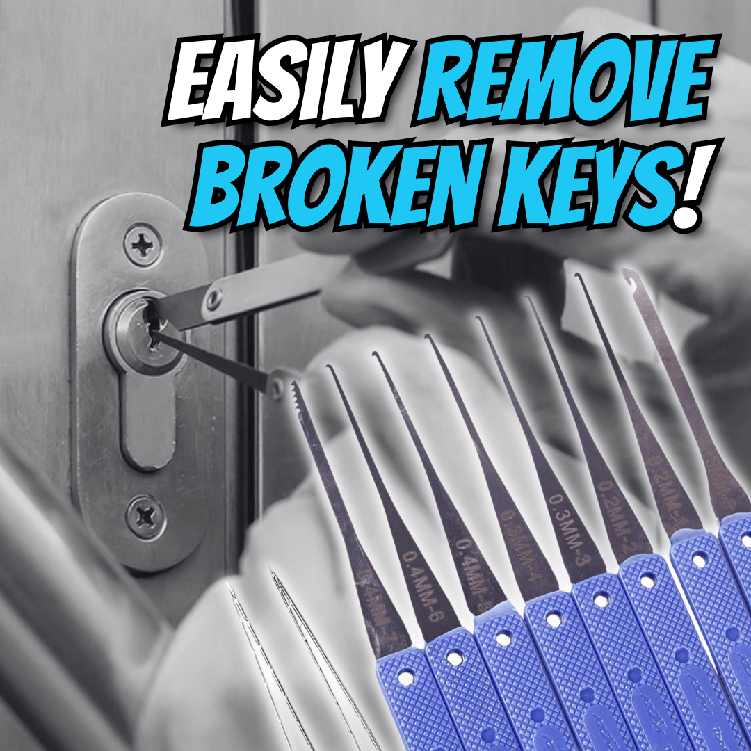 🔥HOT SALE🔥6 pc Broken Key Extractor and Removal Tool Set - Fix jammed locks and keyholes