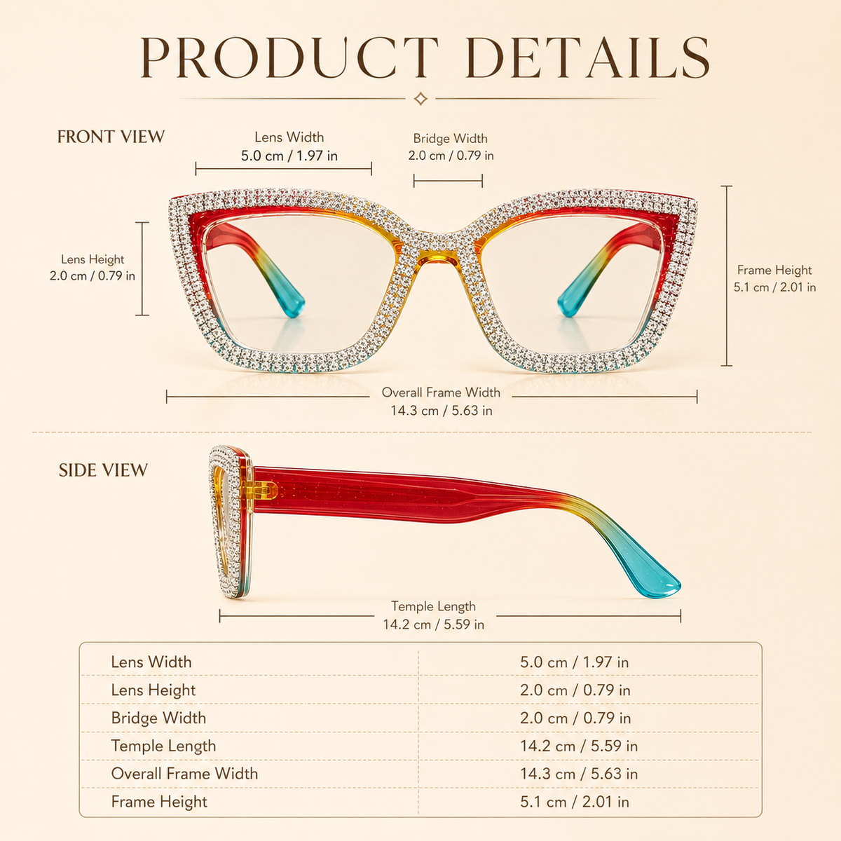 🏆35K+ SOLD 🔥2026 SALE - 👓Fashion Modern Look Trending Eyeglasses Cat-Eye Anti-Blue Light Reading Glasses