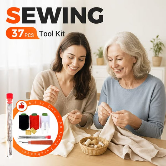 🔥 37-Piece Sewing Tool Set – Complete DIY Repair Kit ✂️