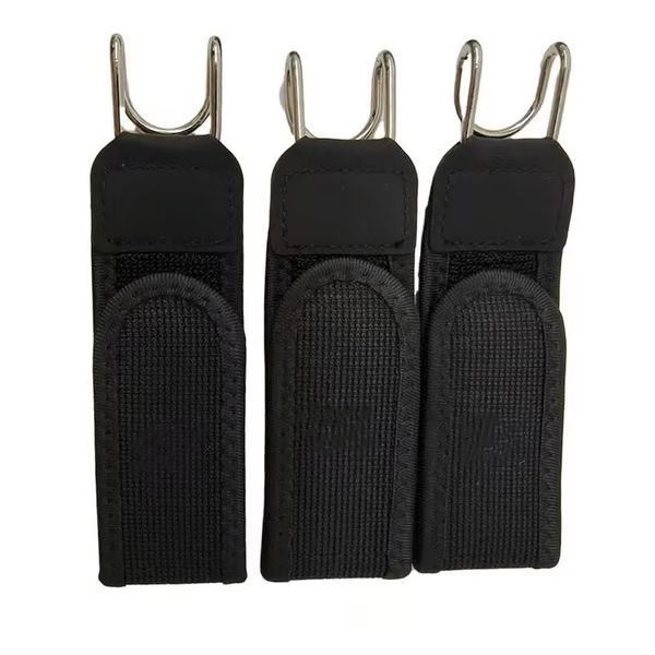 2Pcs Metal Hook Tactical Elastic Belt