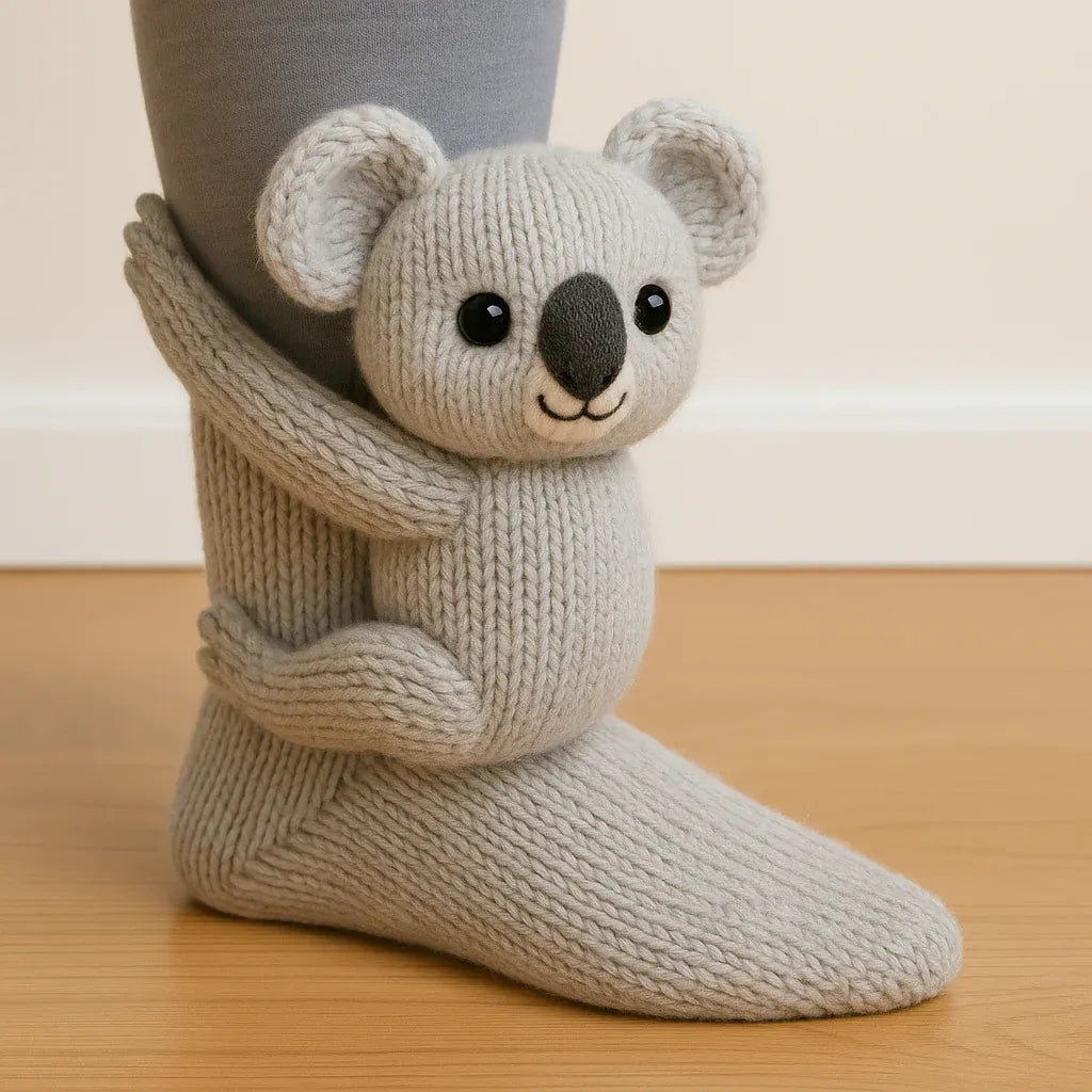 💝 Cozy 3D Knit Spirit Animal Socks – Show Your Personality in Comfort 🧦