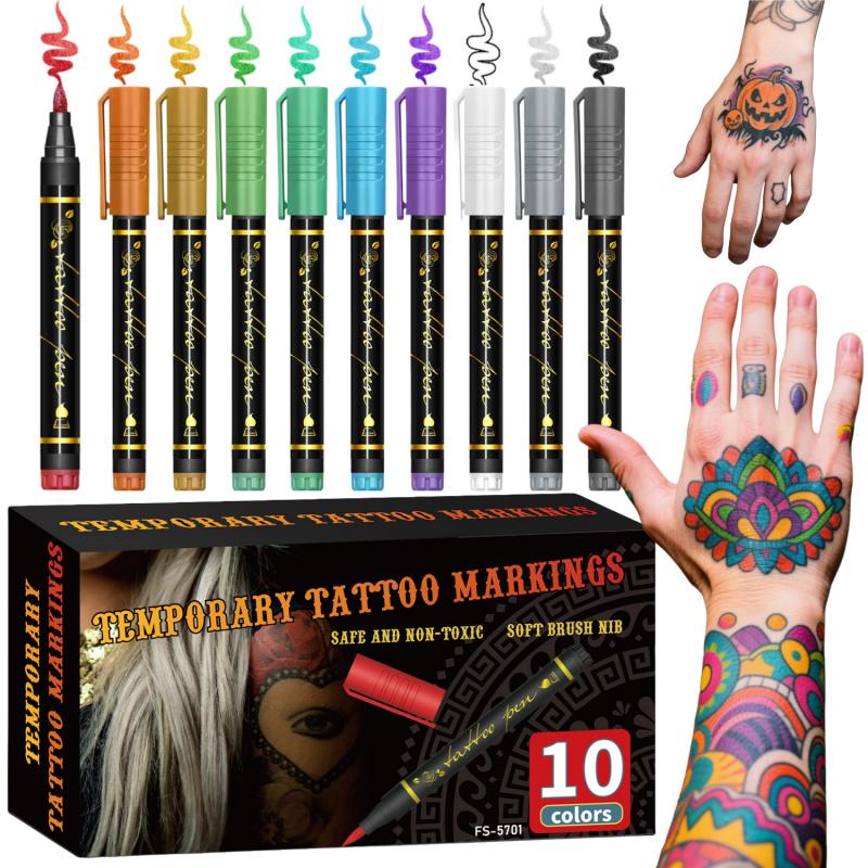 🔥Hot Sale 49% OFF🎨Perfect For Unique Body Art🔥Temporary Tattoo Markers for Skin