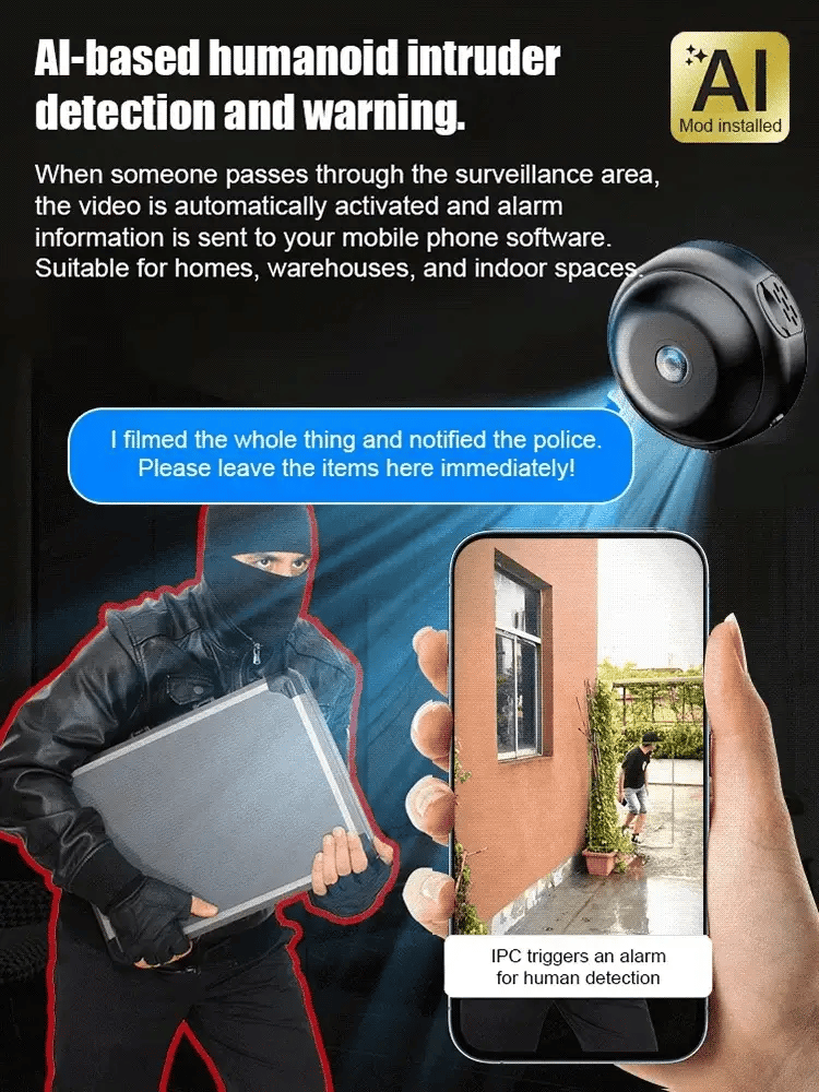 2026 New Hidden 1080P HD Night Vision Camera – No WIFI or electricity required