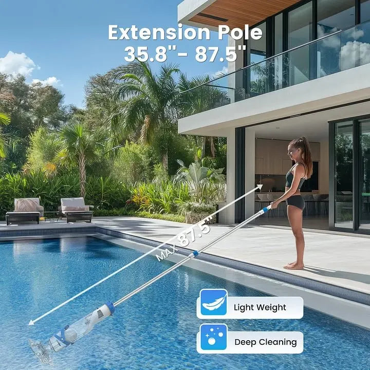 🔥Free shipping🔥 Cordless Pool Vacuum, High Suction Power