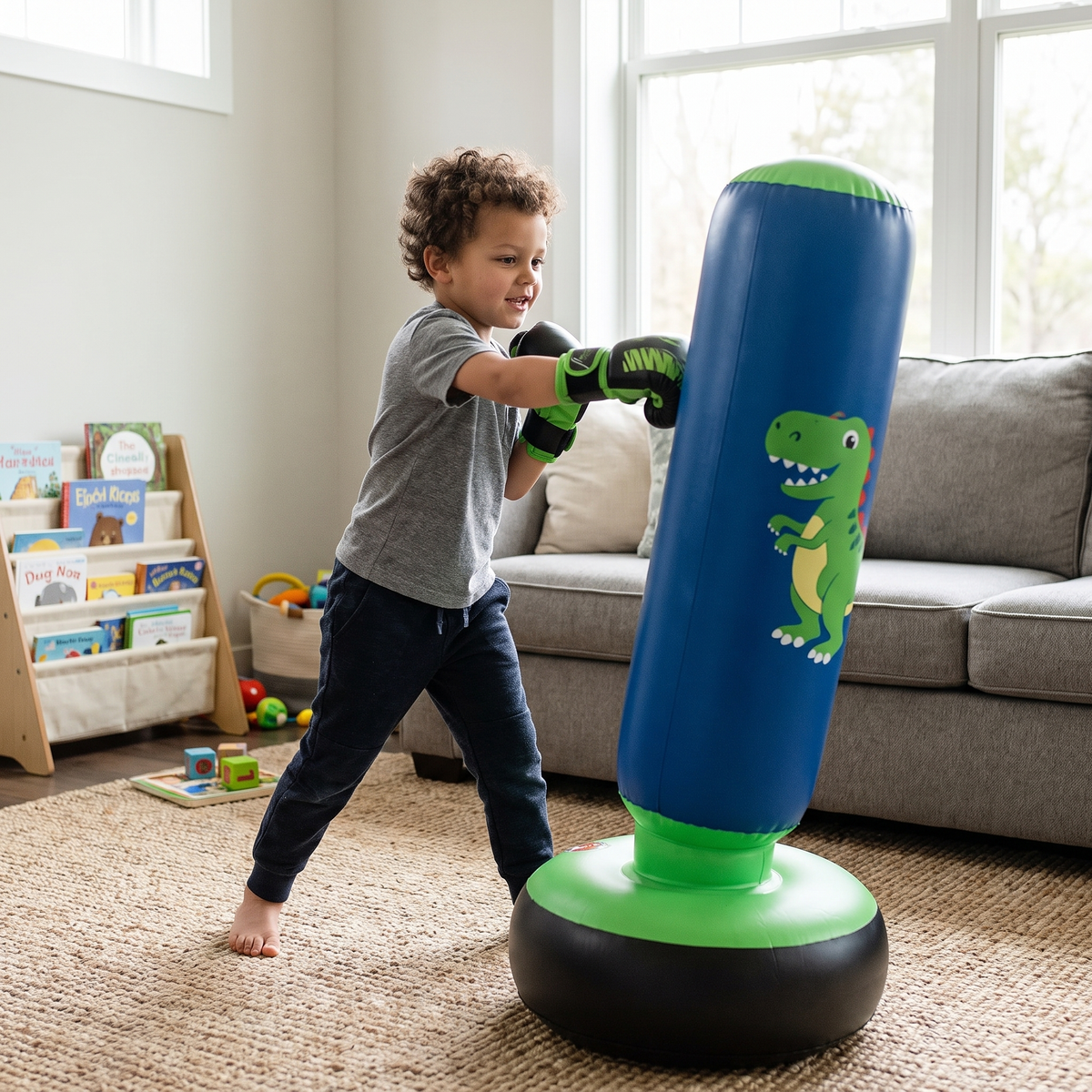 💥BEST GIFT🎄Inflatable Boxing Punching Bag for Kids