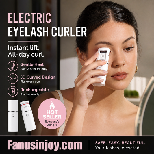 🔥Surprise 50% Off！👩🏻‍🏭Get gorgeous eyelashes back！✨️Rechargeable Electric Heated Eyelash Curler