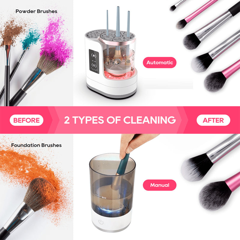 🎨Hot sale 50% OFF🧼 3-in-1 Electric Makeup Brush Cleaner