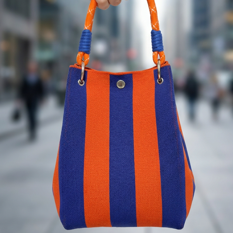 ⏳Limited-time 49% off⏰Striped Knit Bucket Handbag👜