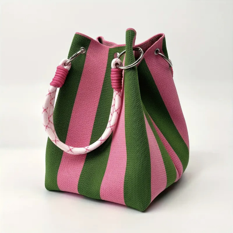 ⏳Limited-time 49% off⏰Striped Knit Bucket Handbag👜