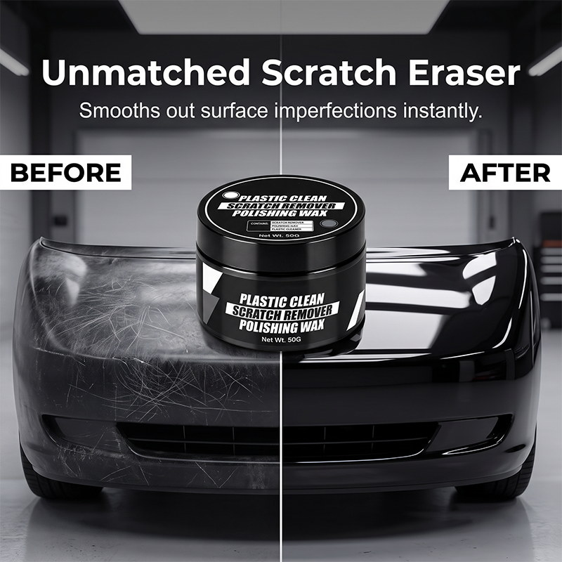 Car Plastic Scratch Remover and Restorer Wax with Sponge 30ml