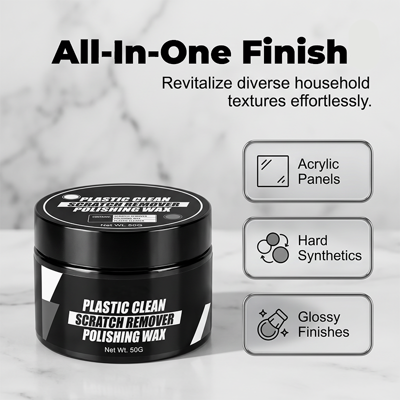 Car Plastic Scratch Remover and Restorer Wax with Sponge 30ml